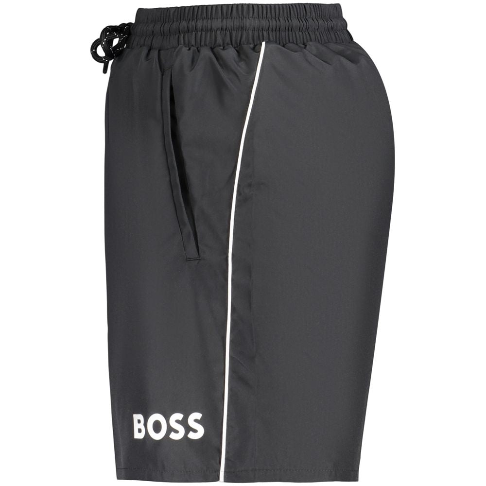 Short de bain Hugo Boss homme en polyester noir – BO-46359