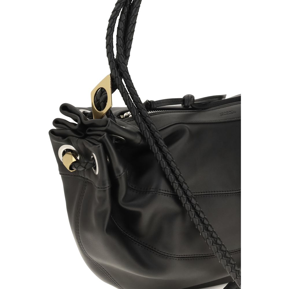 Isabel Marant Black Lamb Ovis Aries Shoulder Bag