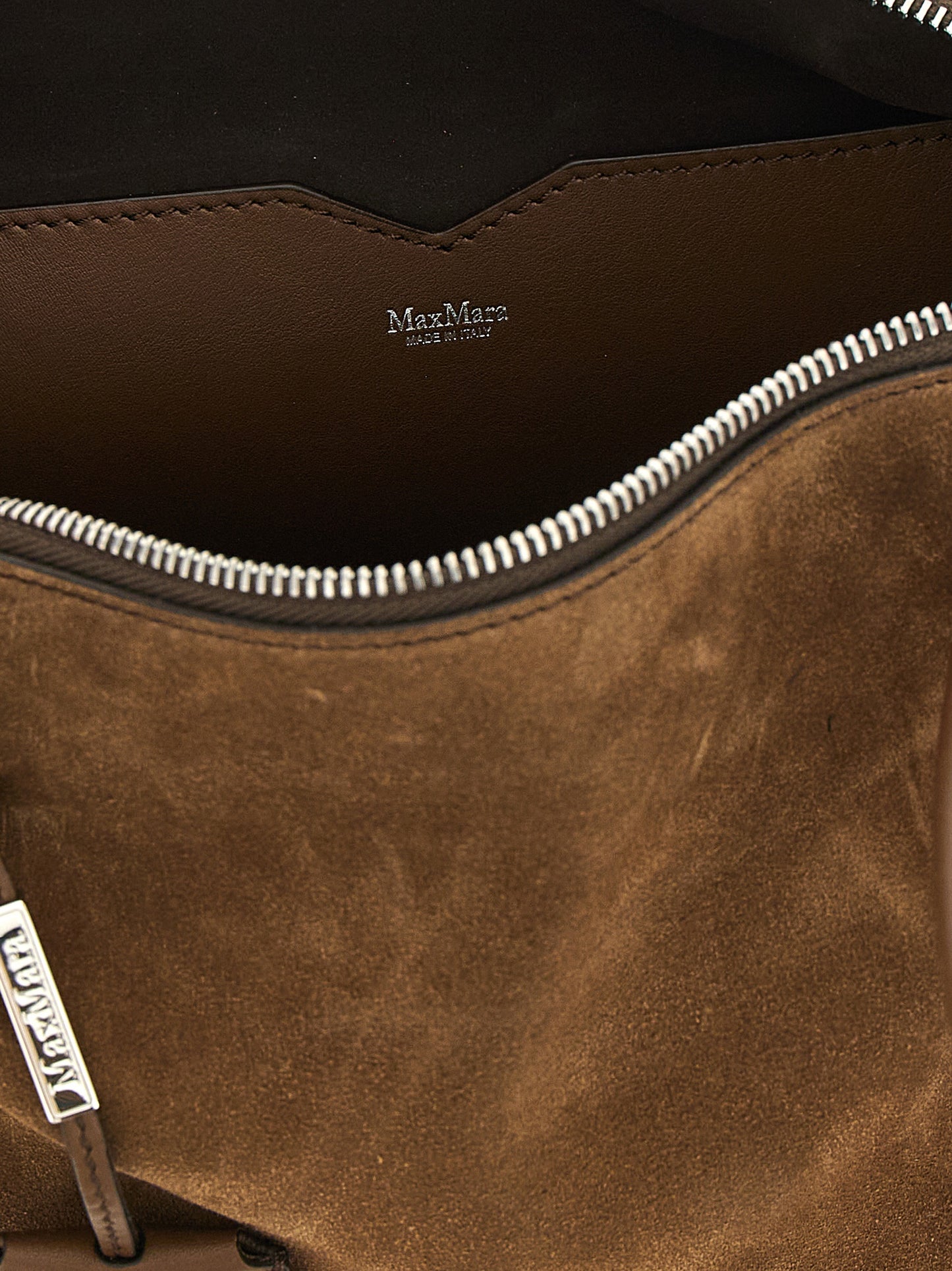 Max Mara Brown Calfskin Shoulder Bag