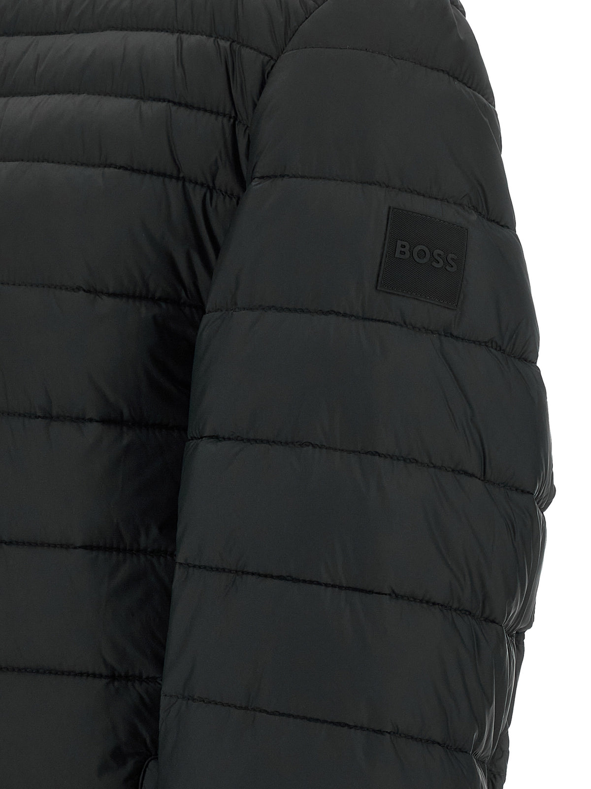 Veste longue matelassée Hugo Boss en polyamide recyclé noir – HU-338757