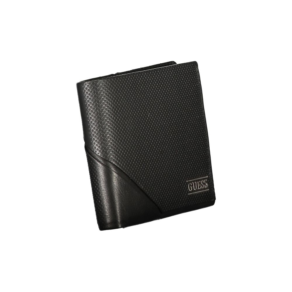 Portefeuille Guess Jeans homme en cuir noir – GU-46417