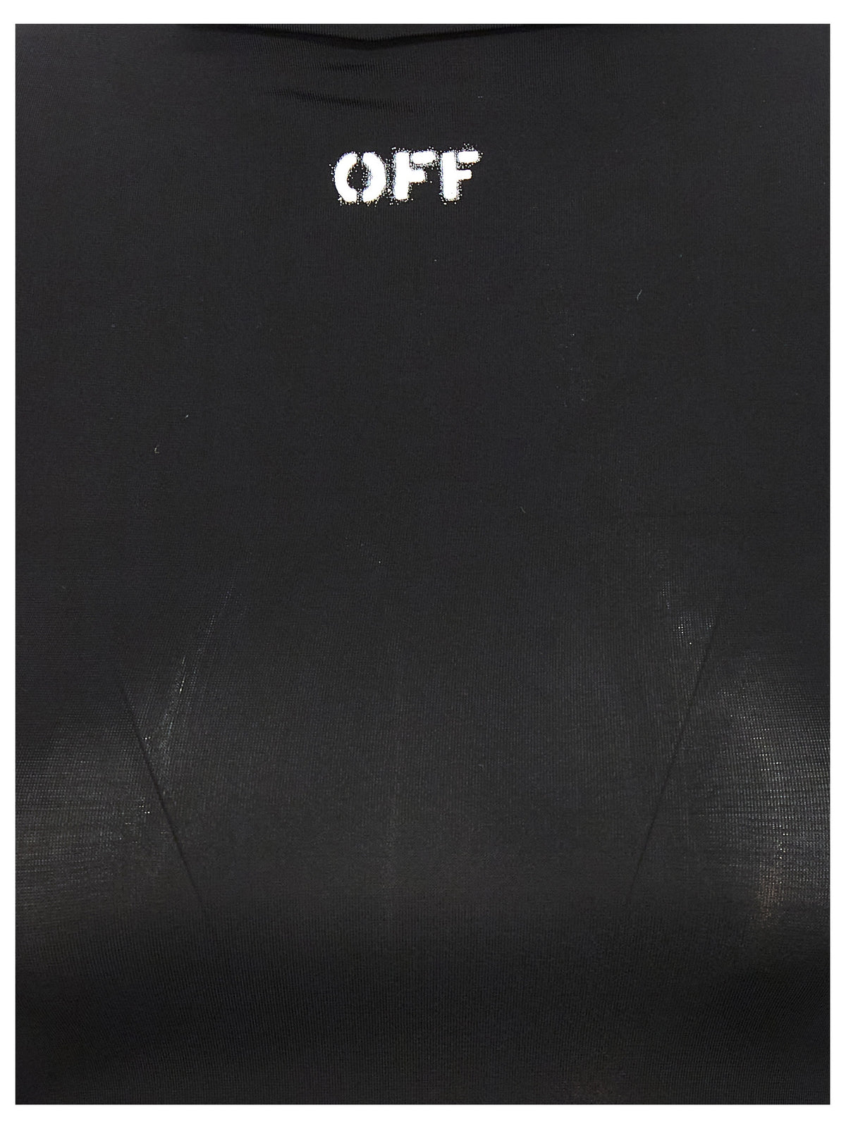 T-shirt col roulé Off-White Off Stamp en acétate noir – OF-338907