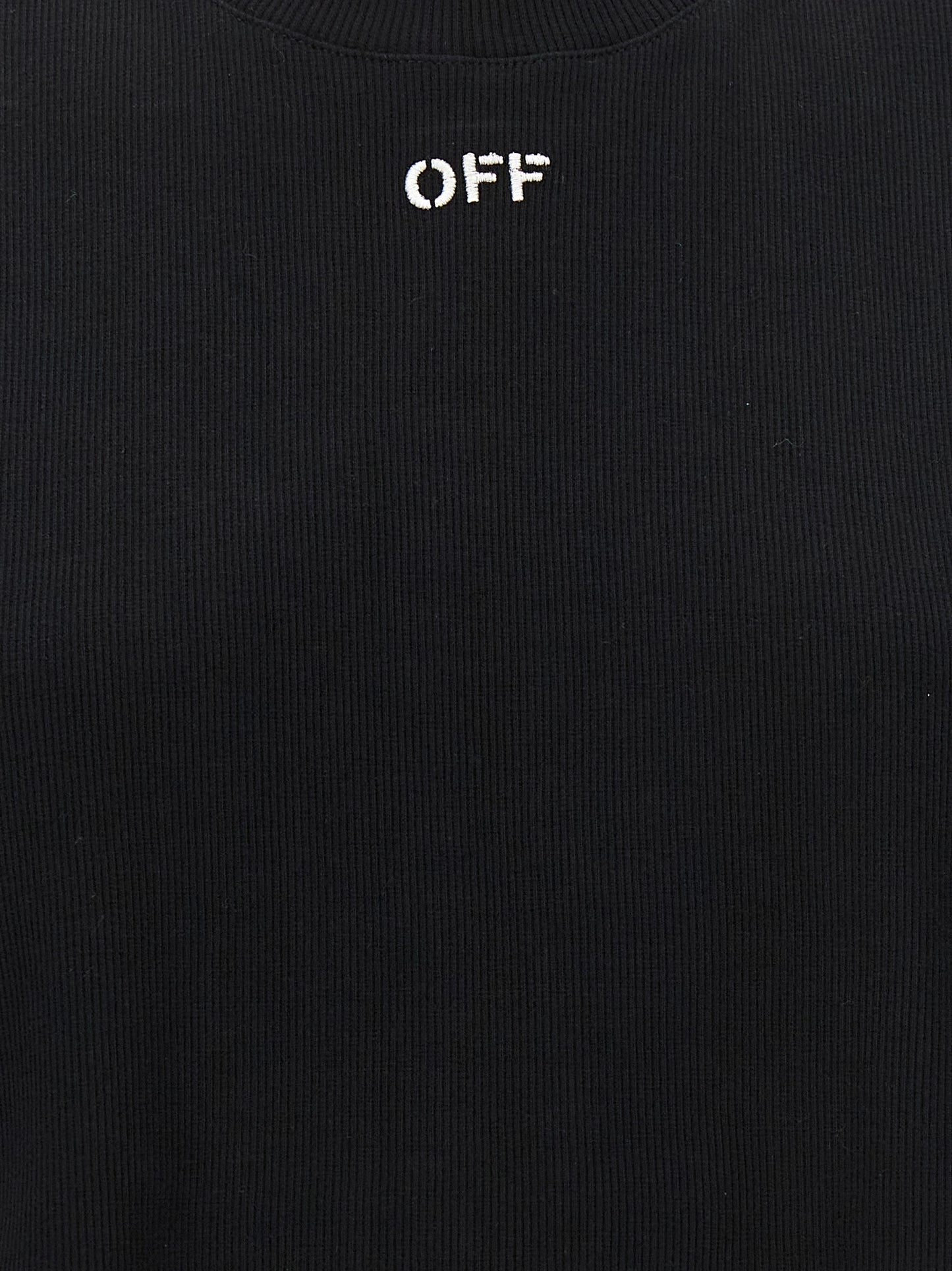Off-White Black Cotton T-Shirt