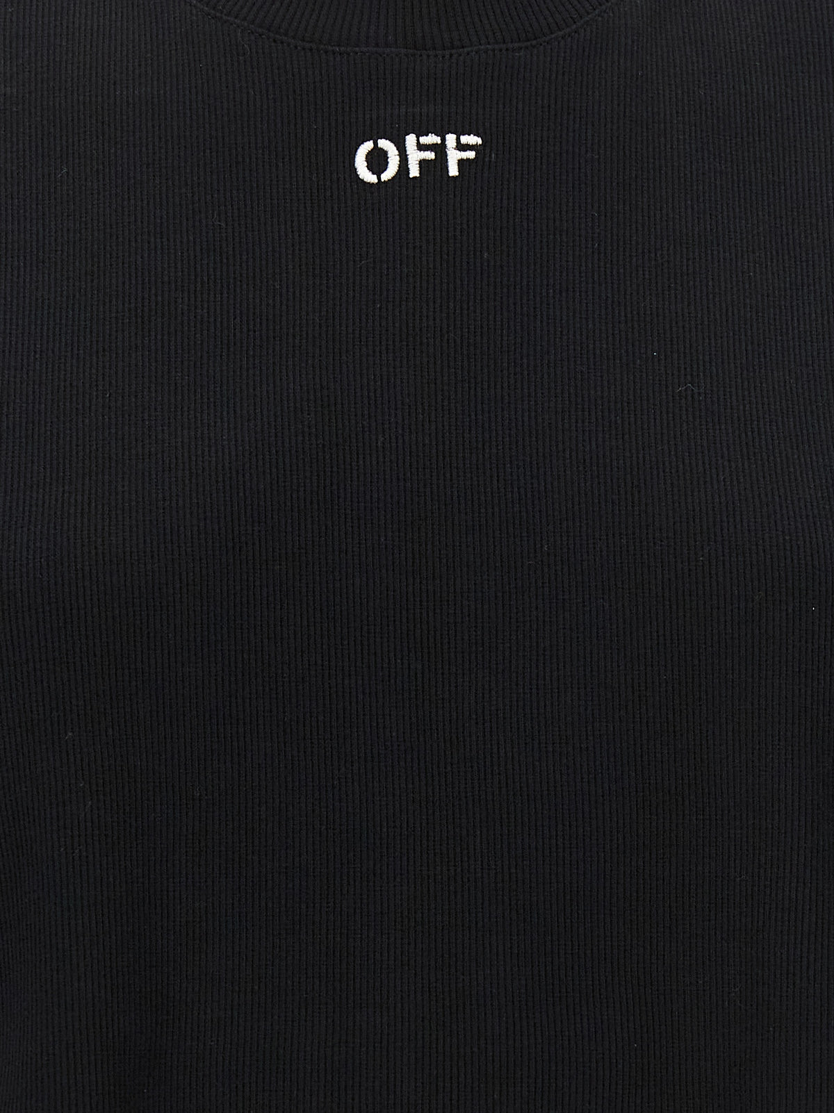 Off-White Black Cotton T-Shirt