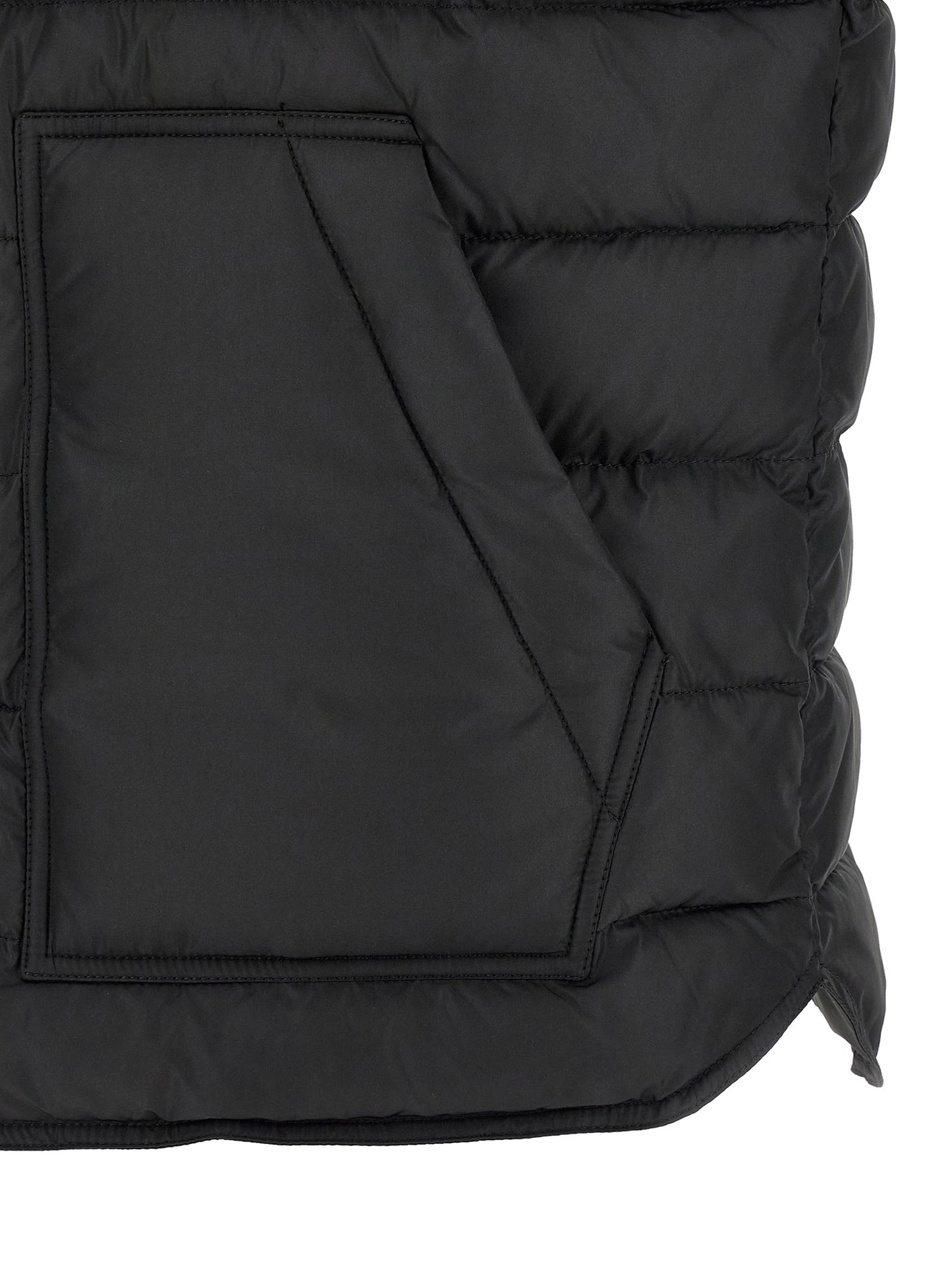 Dolce & Gabbana Black Polyester Sleeveless Jacket
