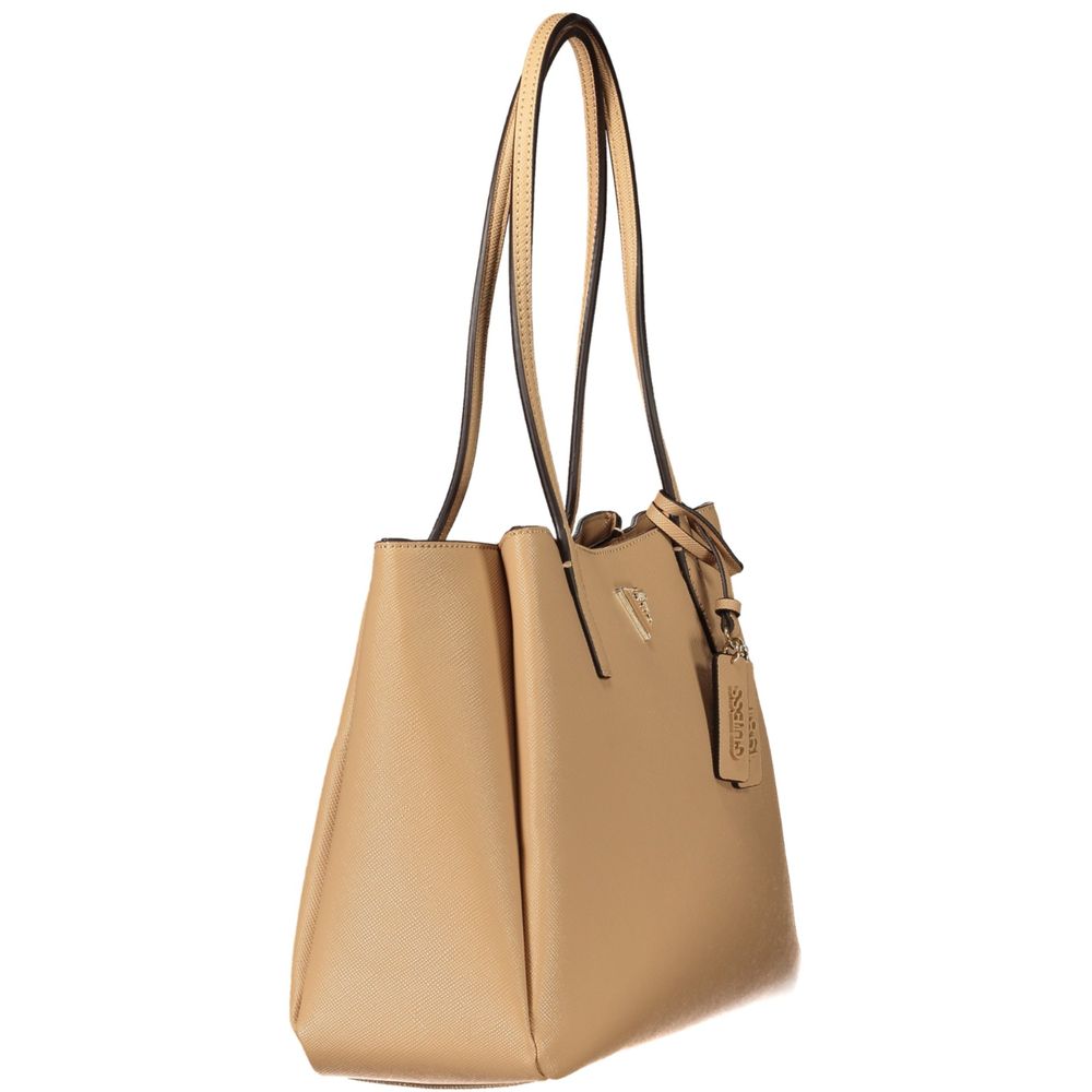 Sac à main Guess Jeans femme Noelle II en polyuréthane beige – GU-46488