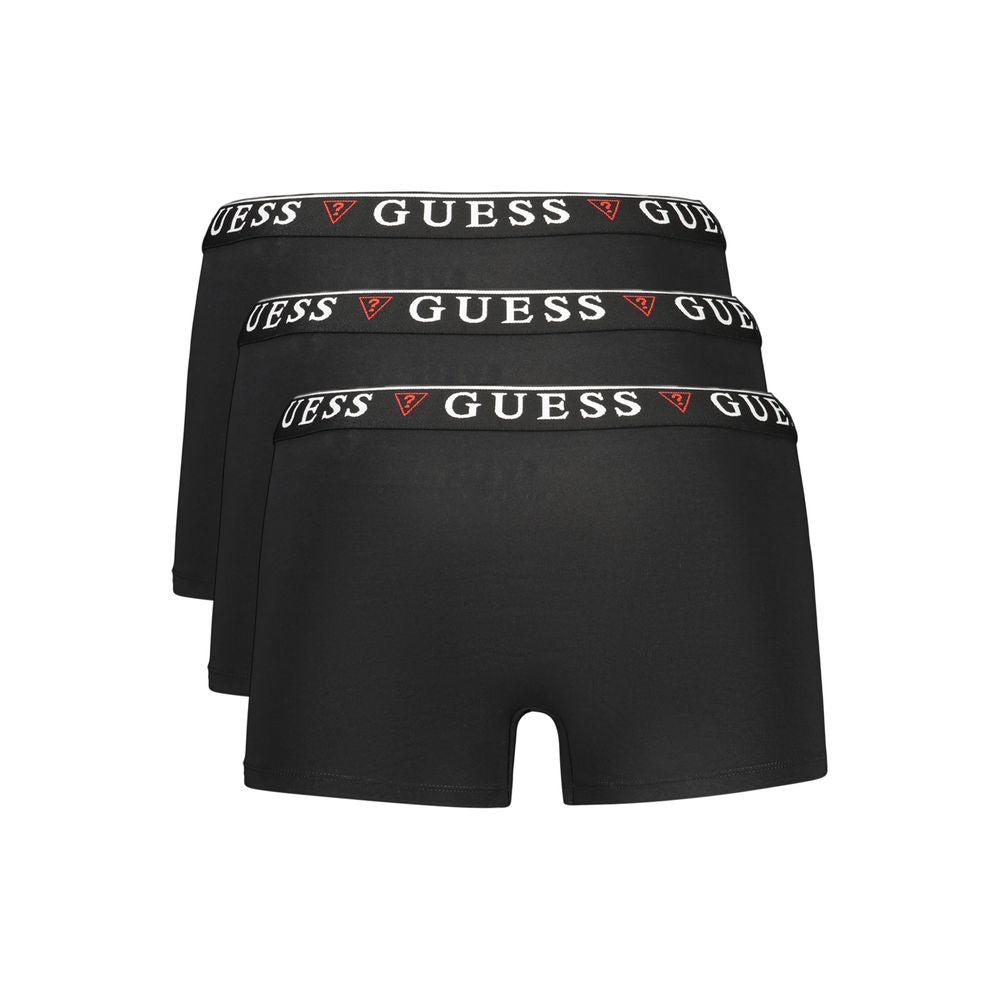 Boxer Guess Jeans homme lot de trois en coton noir – GU-46507
