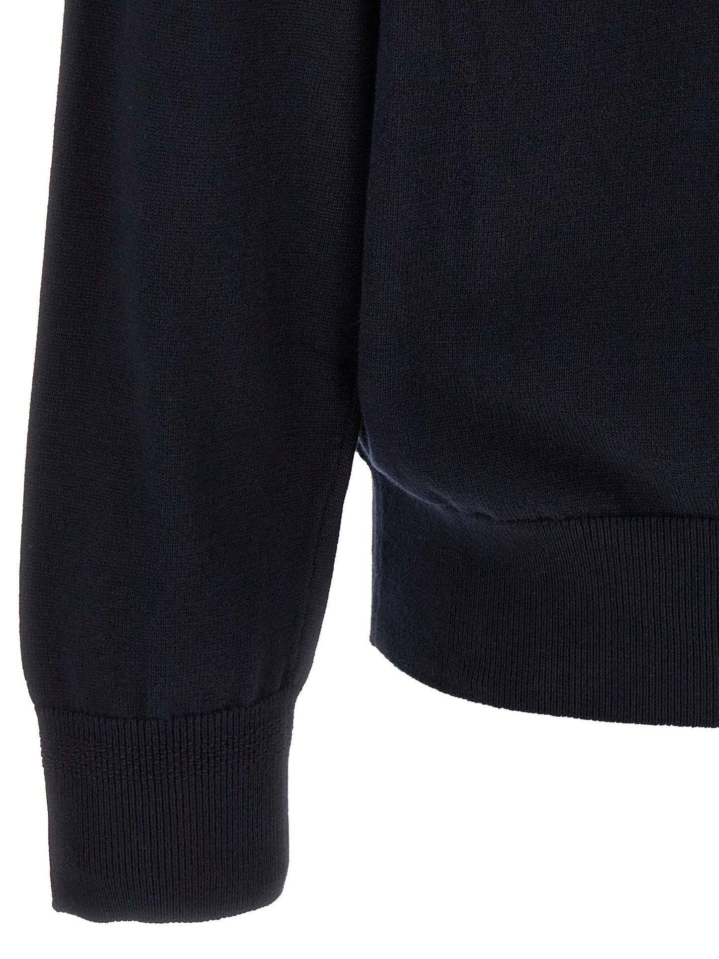 Hugo Boss Blue Cotton Cardigan