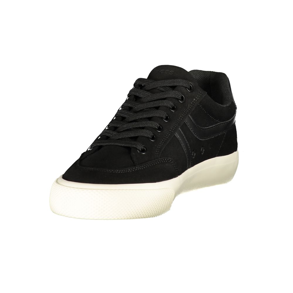 Baskets Hugo Boss homme en polyuréthane noir – BO-46481