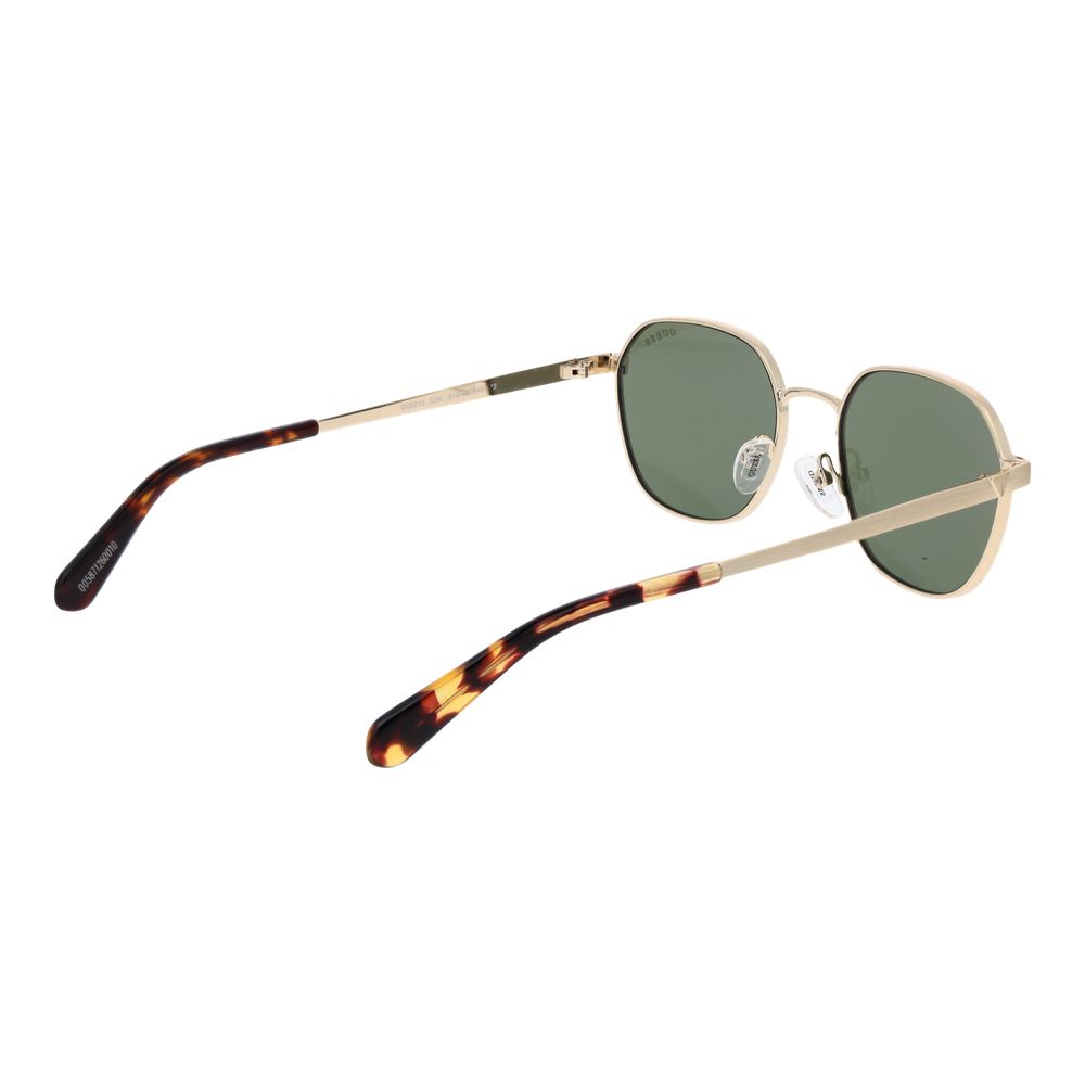 Lunettes de soleil Guess mixte trapézoïdales monture métal dorée, verres verts – GU-1066274