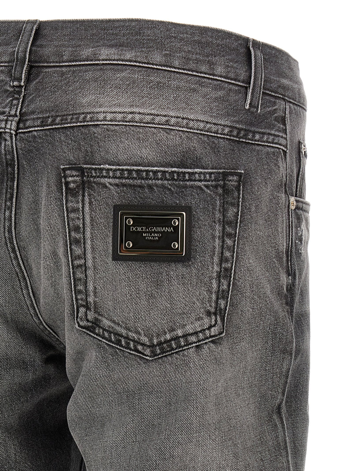 Jean Dolce & Gabbana homme en coton gris – DO-339224