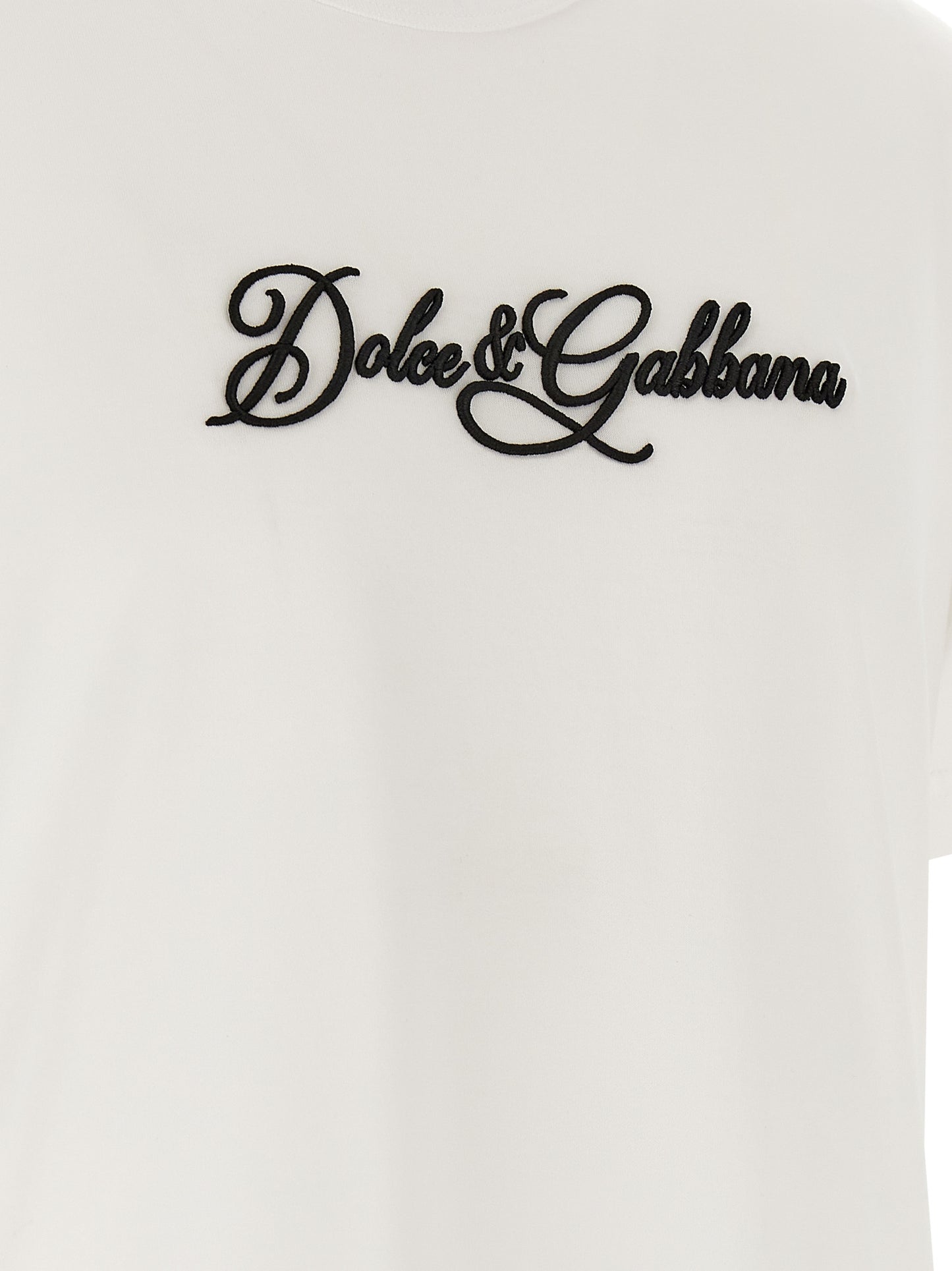 Dolce & Gabbana White Cotton T-Shirt