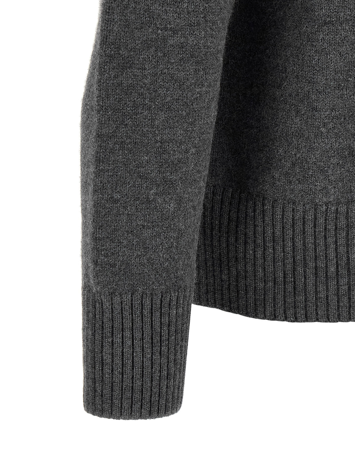 Cardigan Ami Paris en laine grise – AM-340122