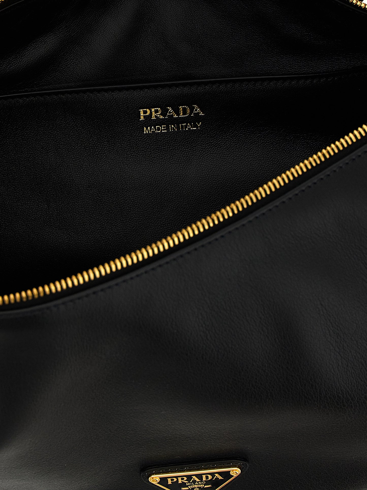 Prada Black Calfskin Shoulder Bag