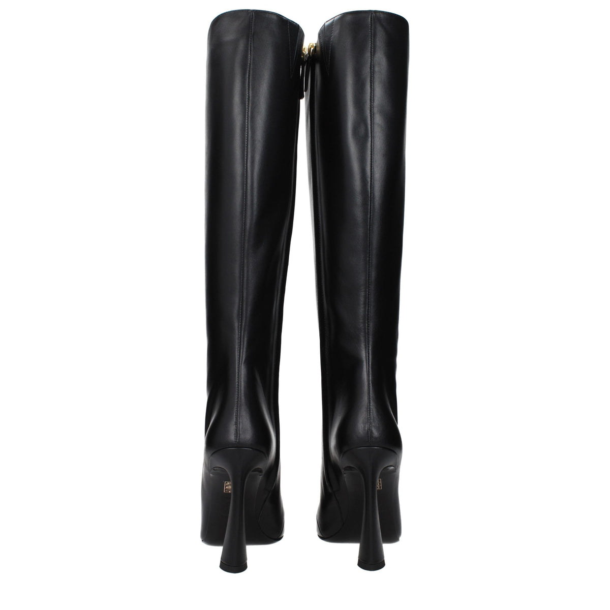 Bottes Versace femme en cuir noir – VE-15570345296137