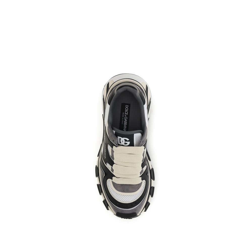 Baskets Dolce & Gabbana homme en cuir de veau gris – DO-CS2463A099689697