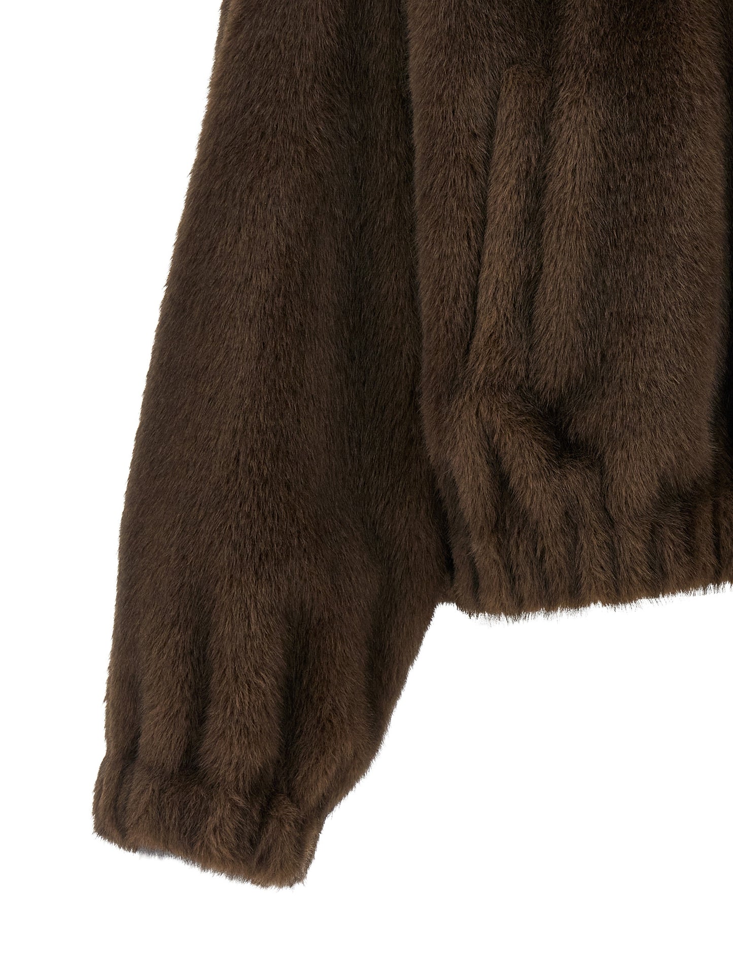 Max Mara Brown Polyester Full-Length Jacket
