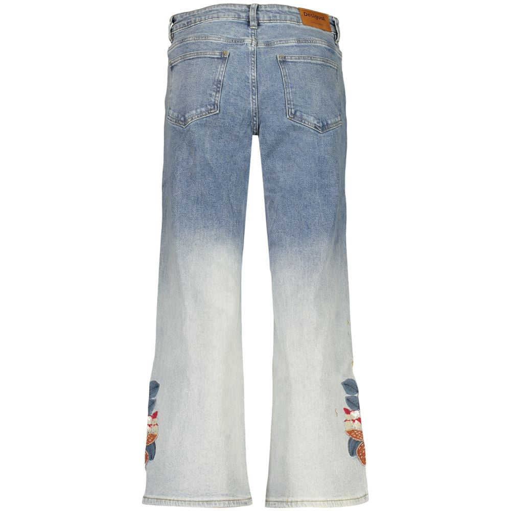 Jean Desigual femme Coco en coton bleu clair – DE-47033