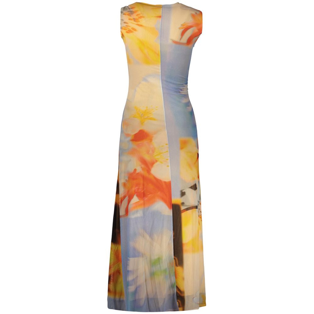 Robe longue Desigual femme en viscose bleu clair – DE-47190