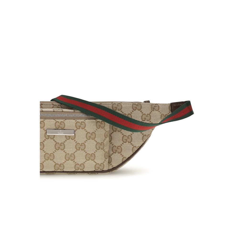 Sac banane Gucci Flatpack en tissu beige – GUA00230FAGBV9653BB