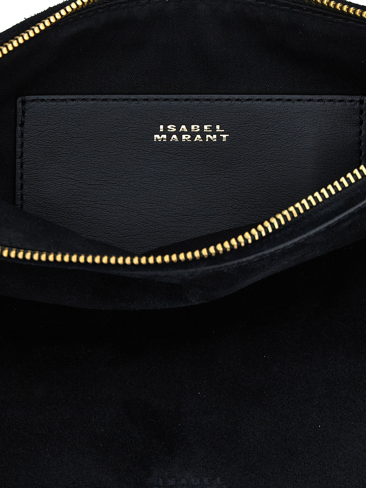 Sac à main Isabel Marant Oskan Soft Zip en cuir de vachette noir – IS341994BM