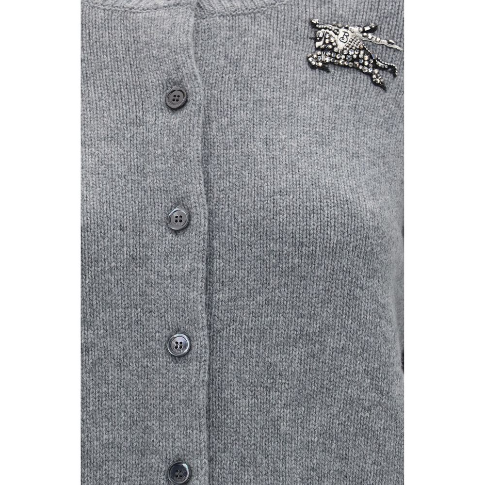 Cardigan Burberry en laine gris – BU-8132458A1216