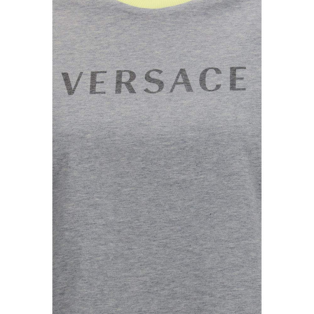 T-shirt Versace en coton gris – VE-10260021A187322EZ10