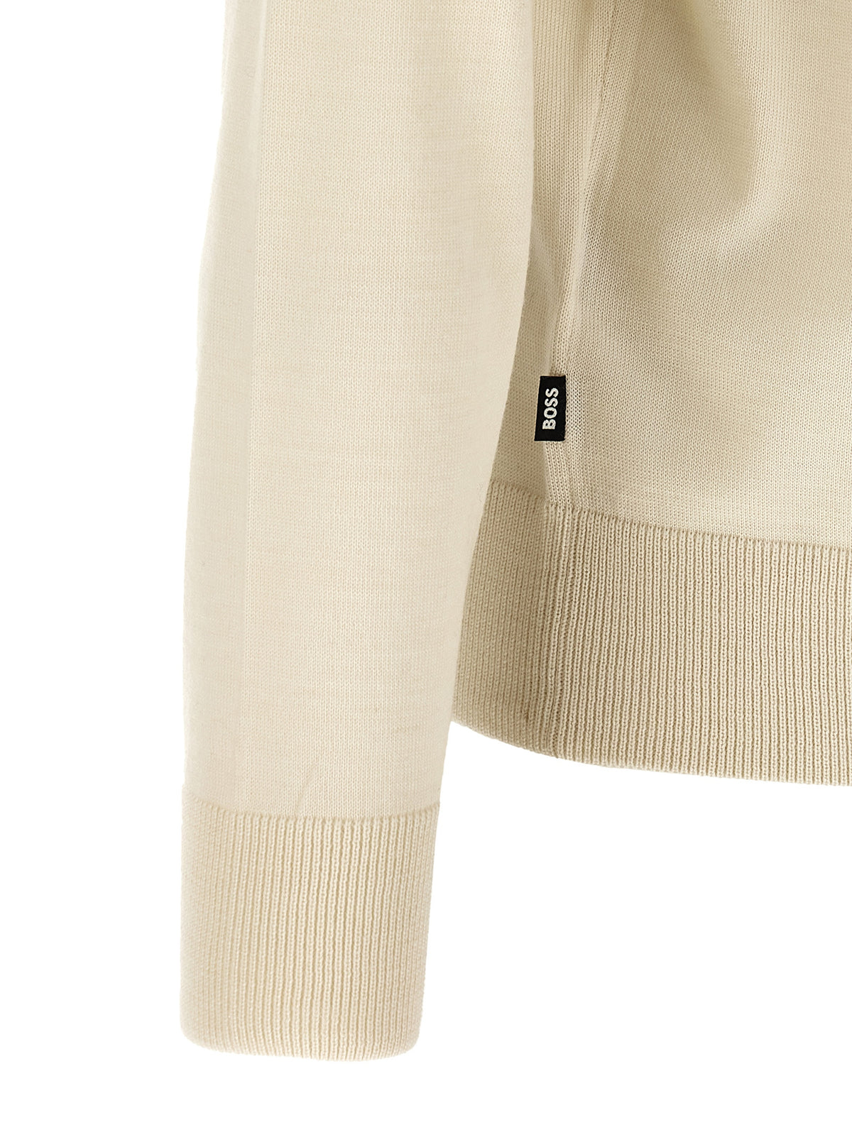 Cardigan Hugo Boss en laine vierge beige – HU-342443