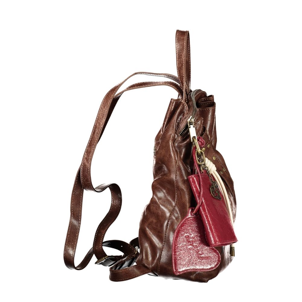 Mini sac à dos Desigual femme Galaxy Luena en polyuréthane marron – DE-47460