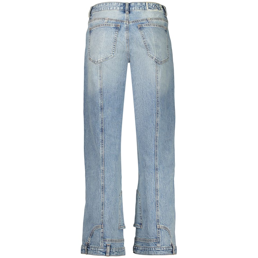 Jean Desigual femme Invert en coton bleu ciel – DE-47451