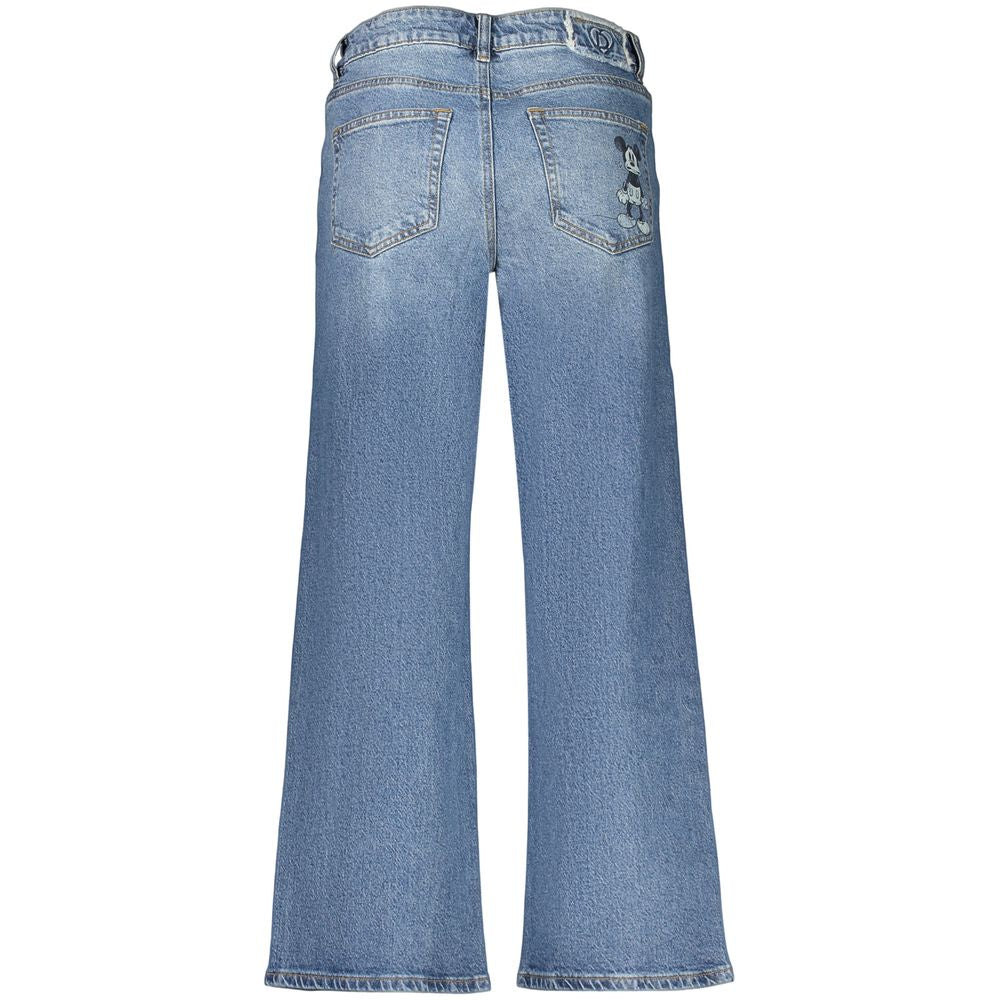 Jean Desigual femme Mickey Mini en coton bleu – DE-47455