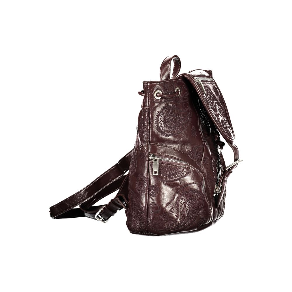 Sac à dos Desigual femme Siroco Tula Mini en polyuréthane marron – DE-47510