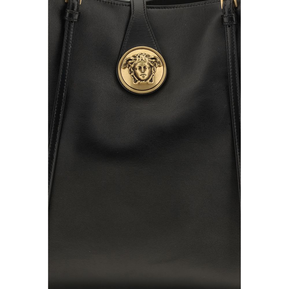 Versace Black Lamb Ovis Aries Shoulder Bag