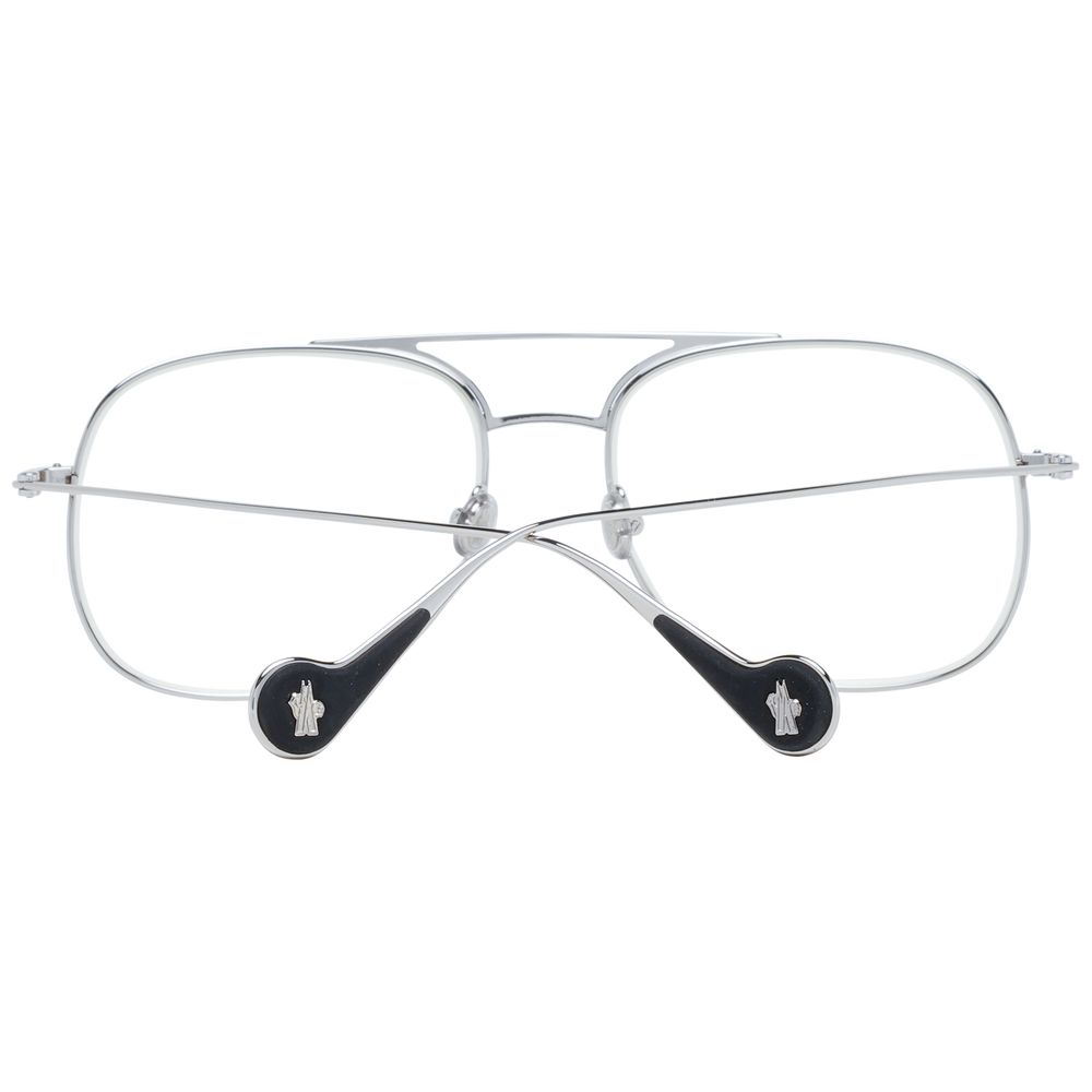 Lunettes de soleil Moncler mixte aviateur monture métal argentée, verres jaunes – MO-1044358