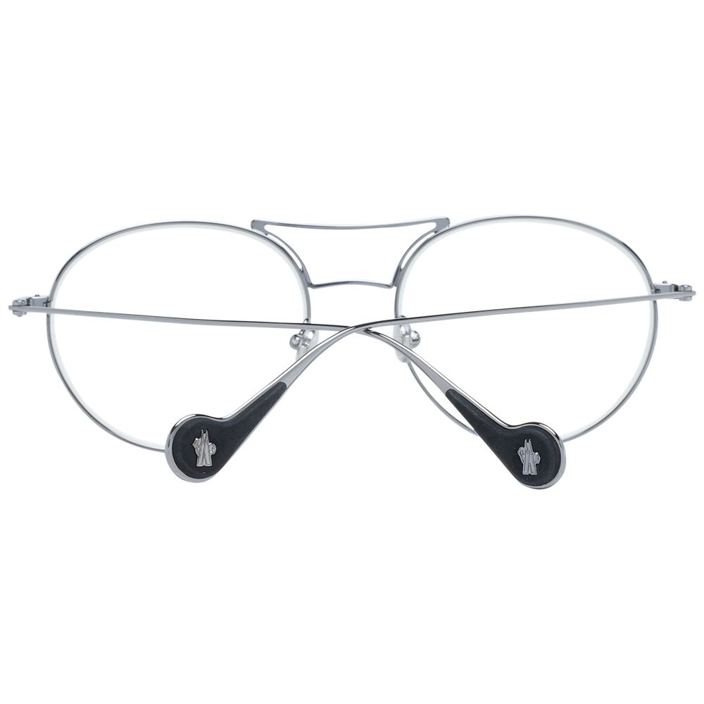 Lunettes de soleil Moncler mixte rondes monture métal gunmetal, verres gris – MO-1044360