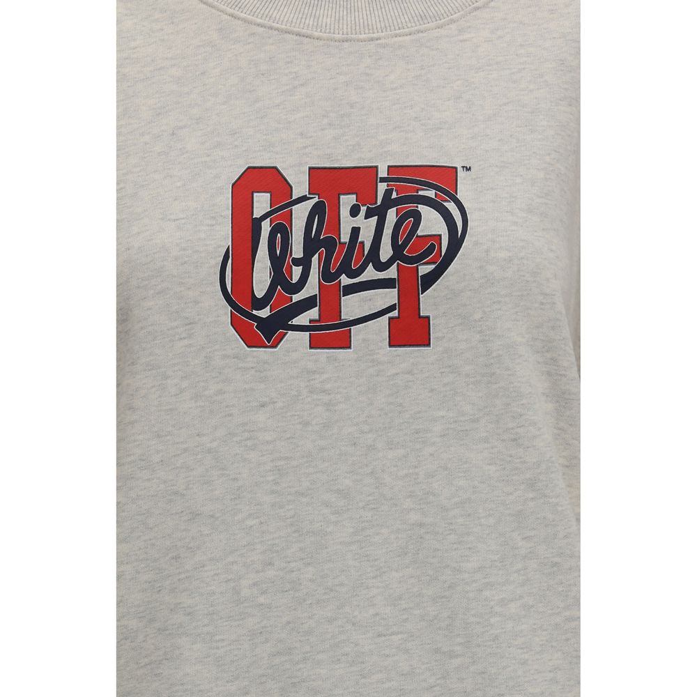 Sweat-shirt Off-White femme Off College en coton gris – OF-2FE00513TW063