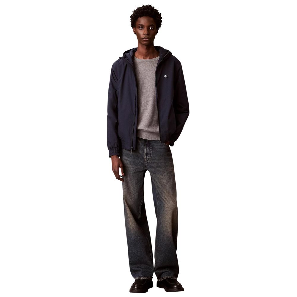 Veste à capuche Calvin Klein Jeans homme LV04RE516G en polyester recyclé bleu – CA-18663200128