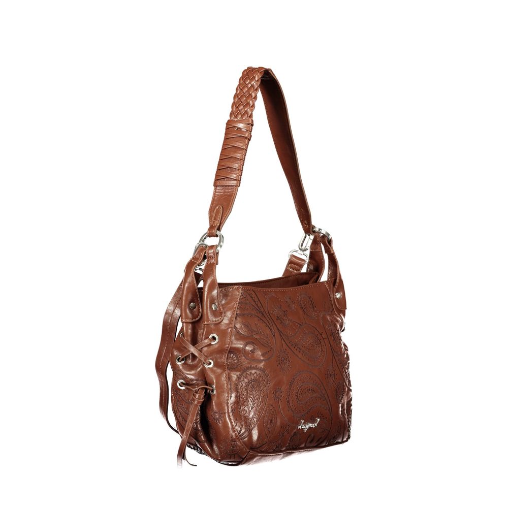 Sac à main Desigual femme Siroco Quincy en polyuréthane marron – DE-47496