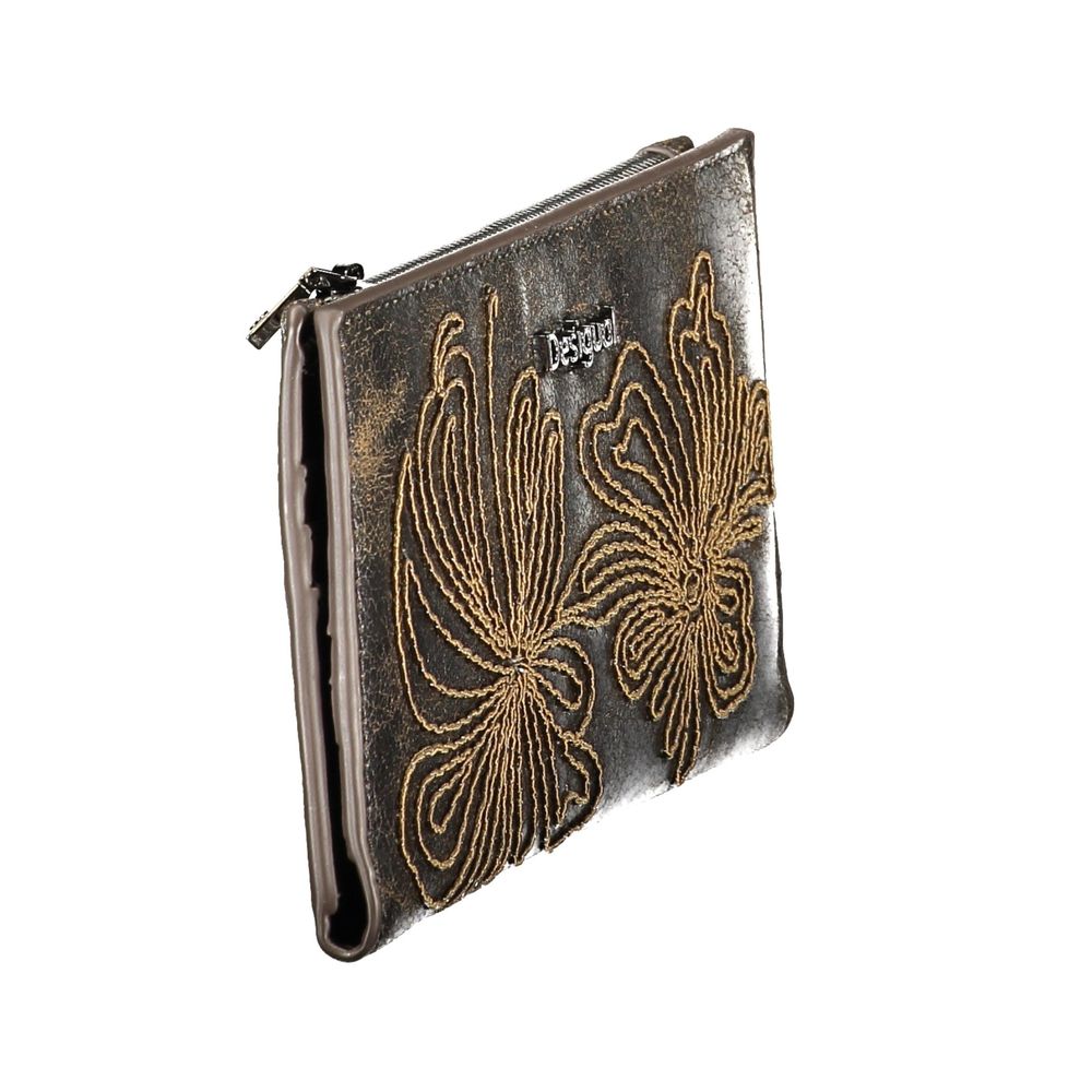 Portefeuille Desigual femme Mistral Clarisa en polyuréthane marron – DE-47505