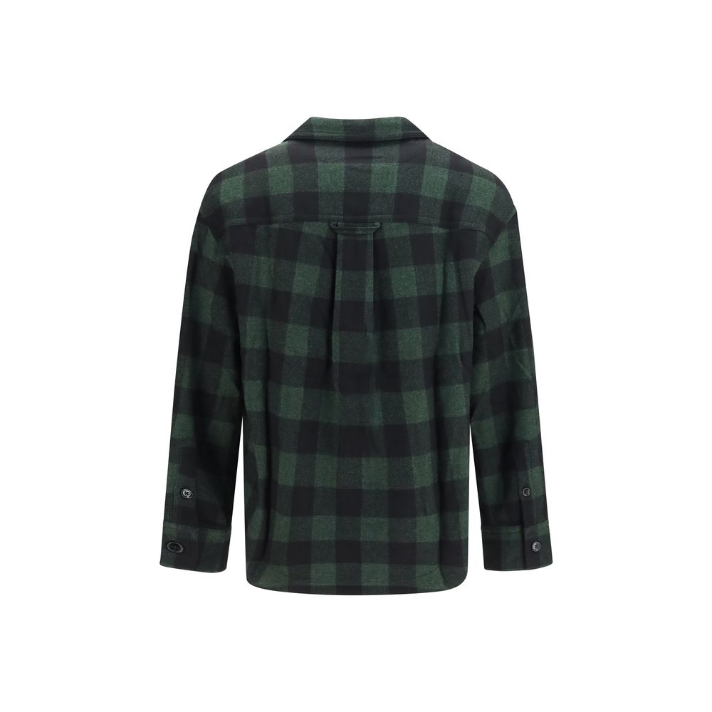 Ami Paris Bicolor Wool Oves Aries Full-Length Jacket