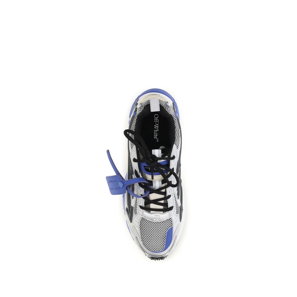 Off-White Gray Polyethylene Athletic Sneakers