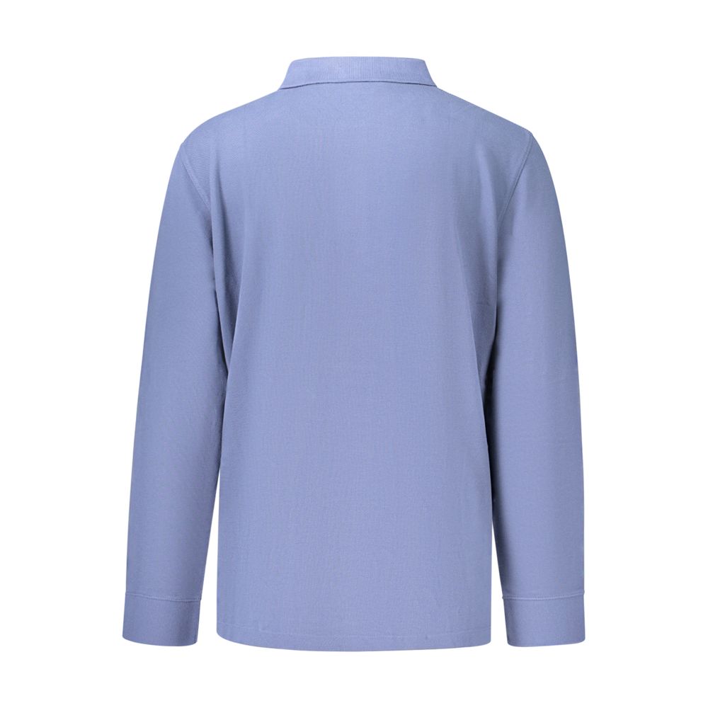Men's Timberland long sleeve polo shirt in blue cotton – TI-47687