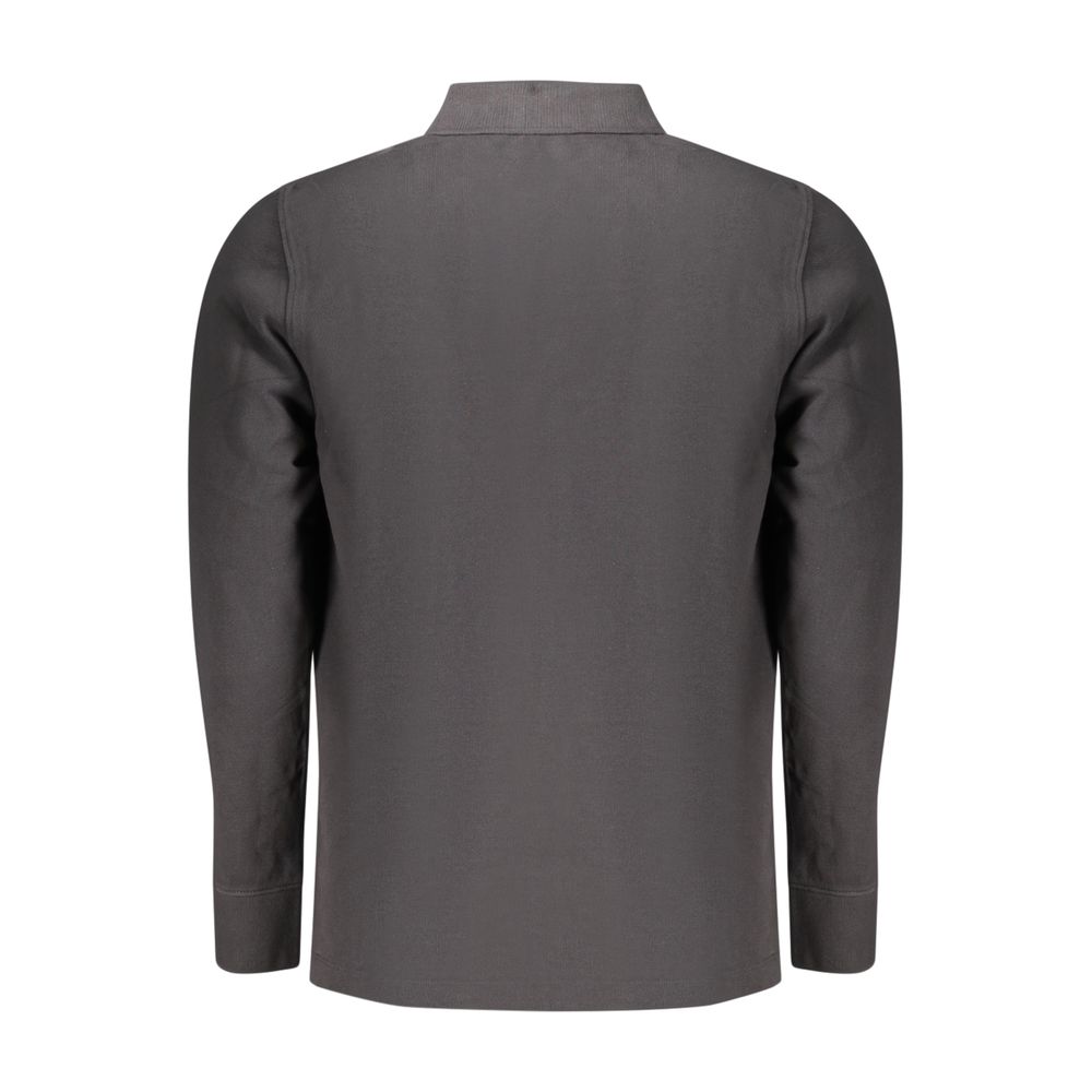 Men's Timberland long sleeve polo shirt in black cotton – TI-47710
