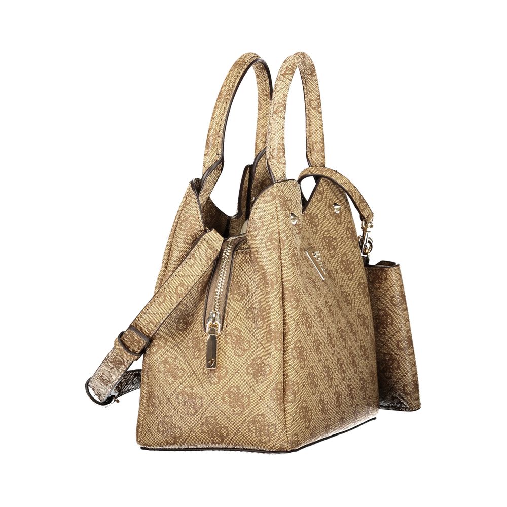 Sac à main Guess Jeans femme Lorella en polyuréthane beige – GU-47733