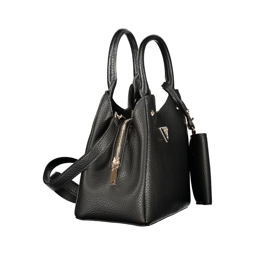 Guess Jeans Damenhandtasche Lorella aus schwarzem Polyurethan – GU-47760