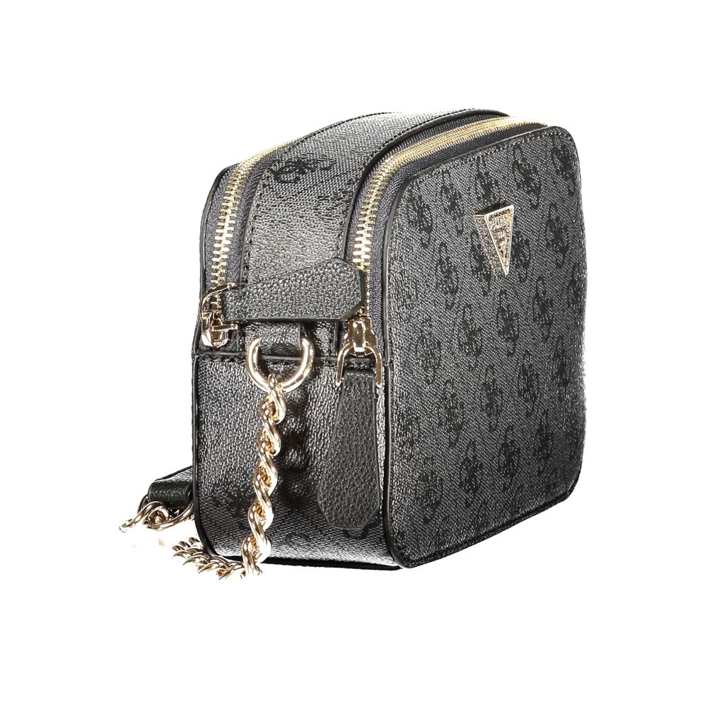 Sac porté épaule Guess Jeans femme Noelle II en polyuréthane noir – GU-47783