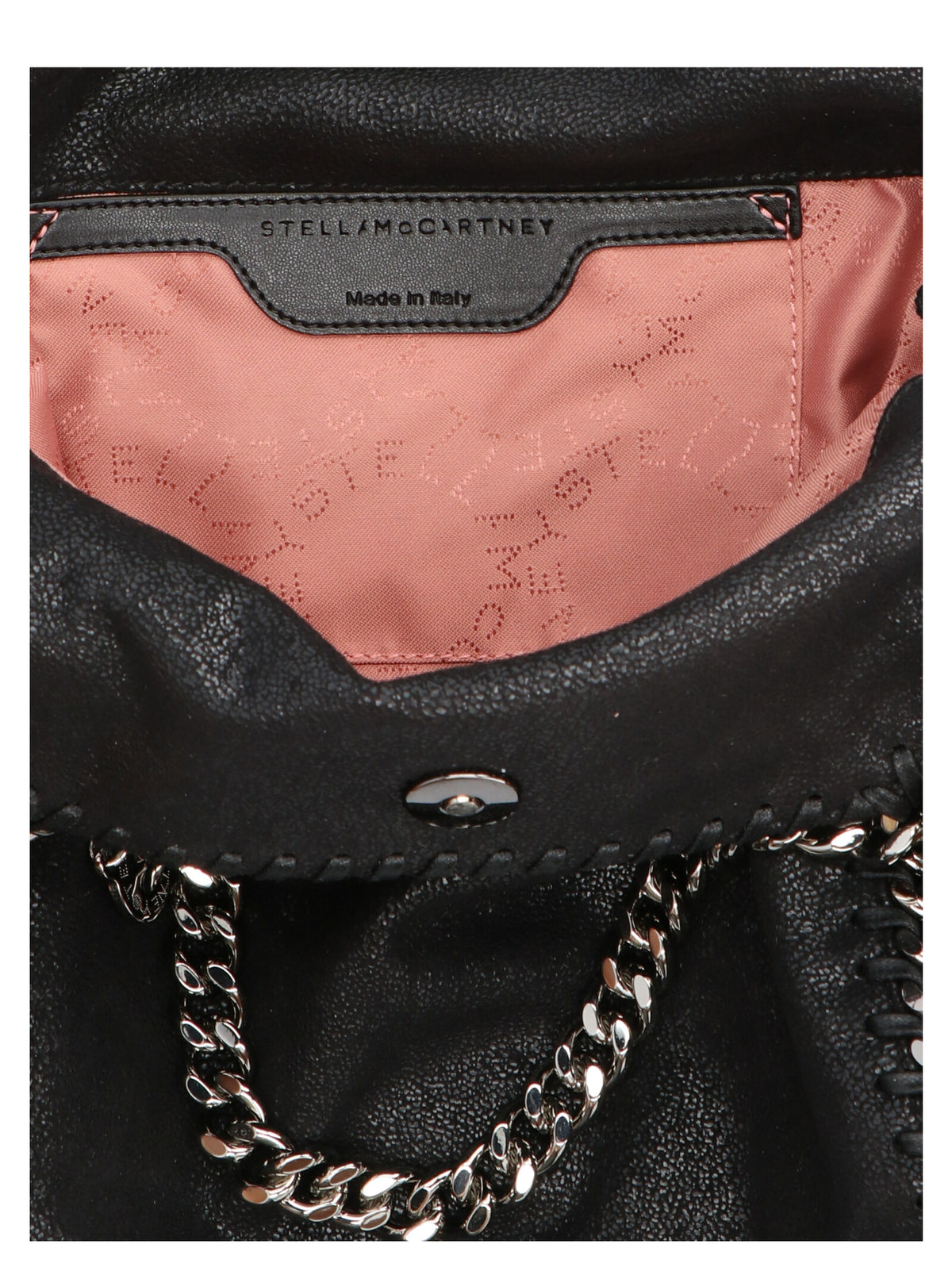 Mini sac à main Stella McCartney Falabella en polyester noir – ST260298BM