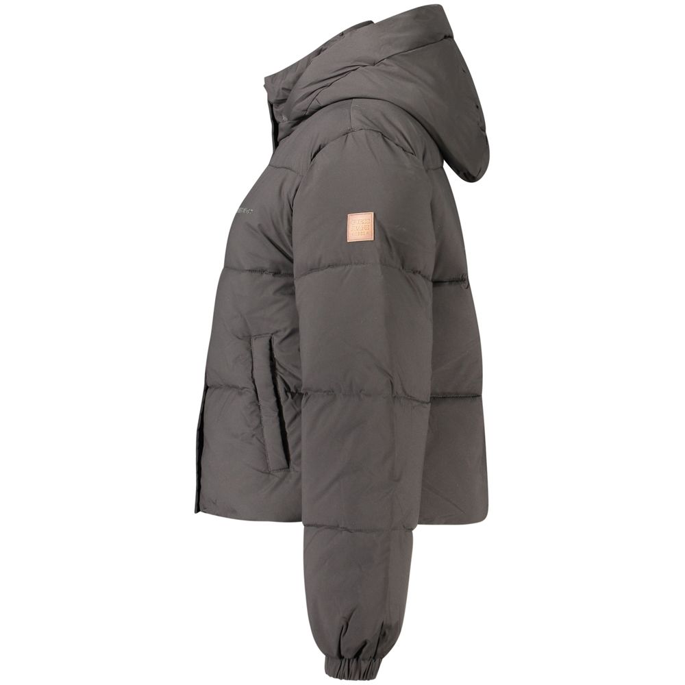 Veste à capuche amovible Guess Jeans femme en polyester noir – GU-47768