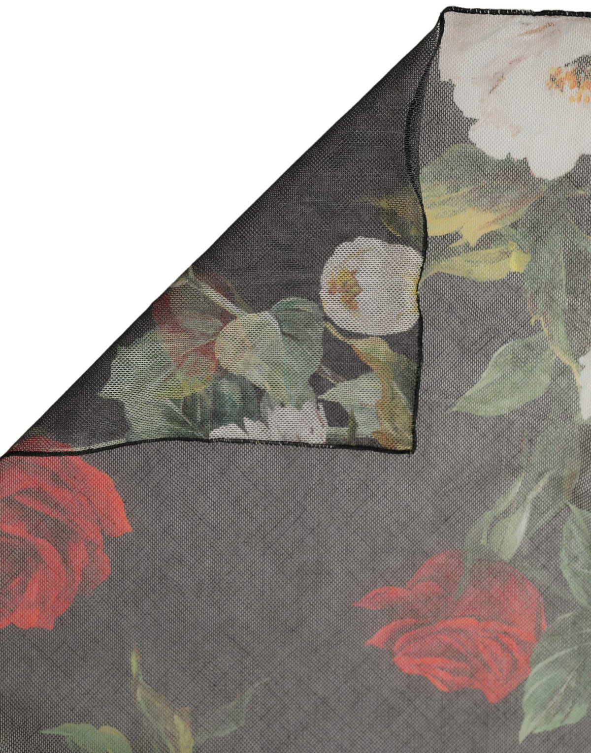 Châle Dolce & Gabbana femme à imprimé floral en coton noir – MS7888