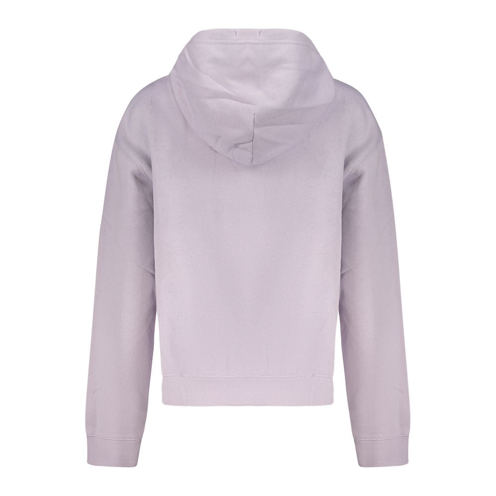 Sweat à capuche Converse femme en coton violet – CO-47901